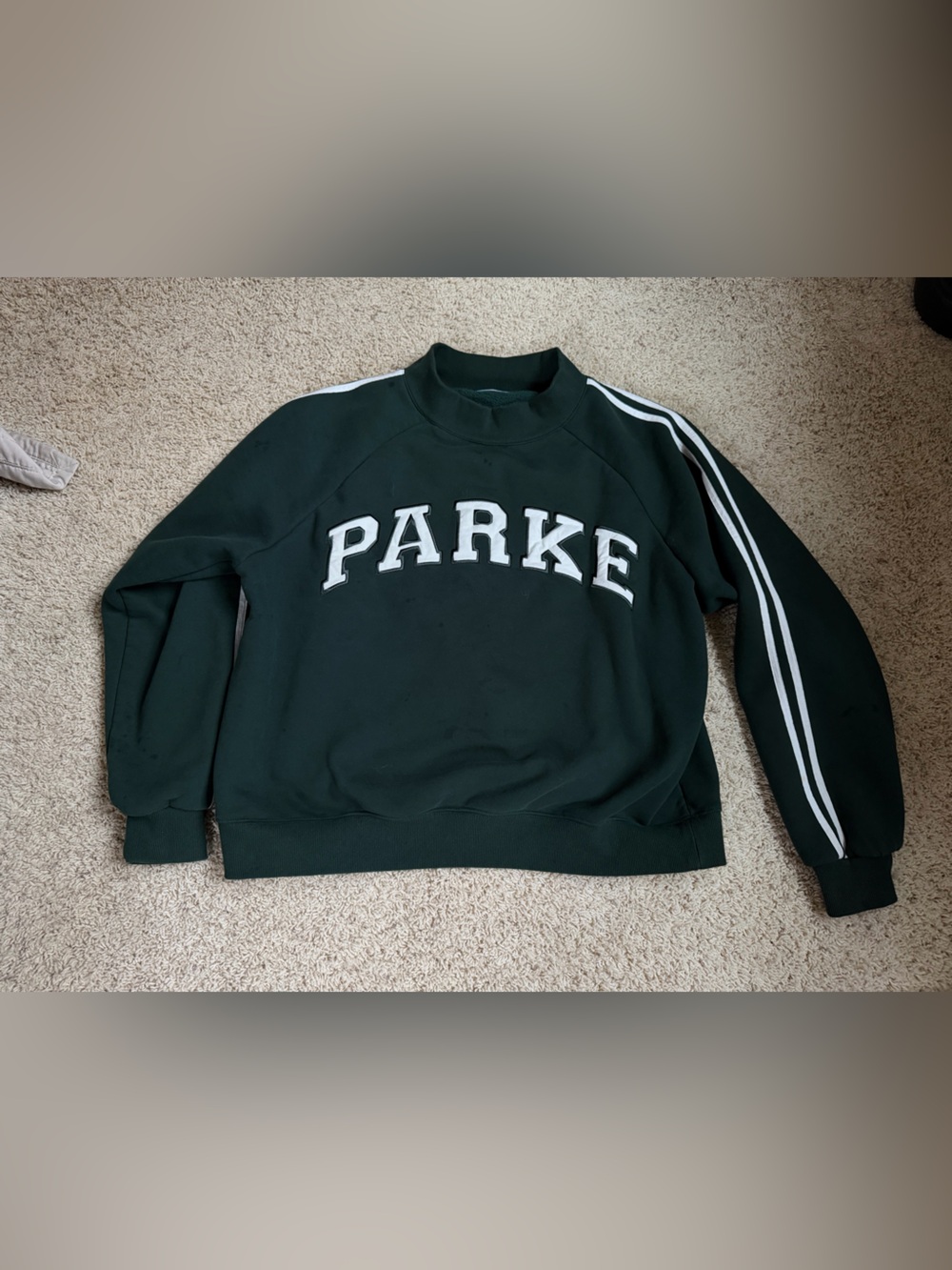 Parke green mockneck